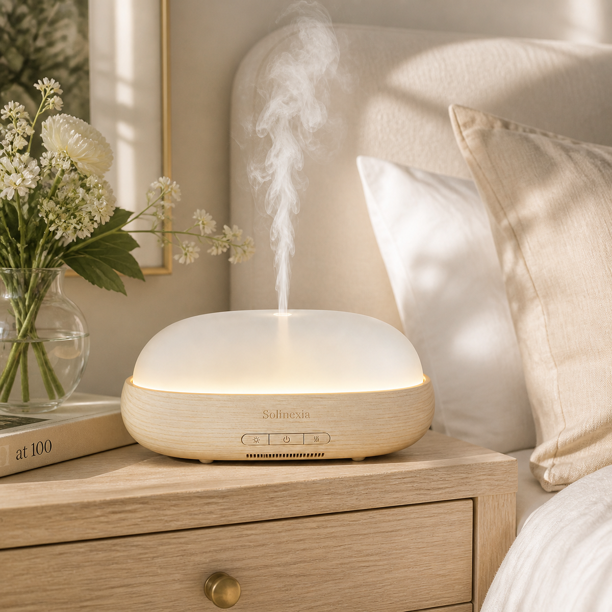 Solinexia luna-arc-ultrasonic-aroma-diffuser in a real home setting