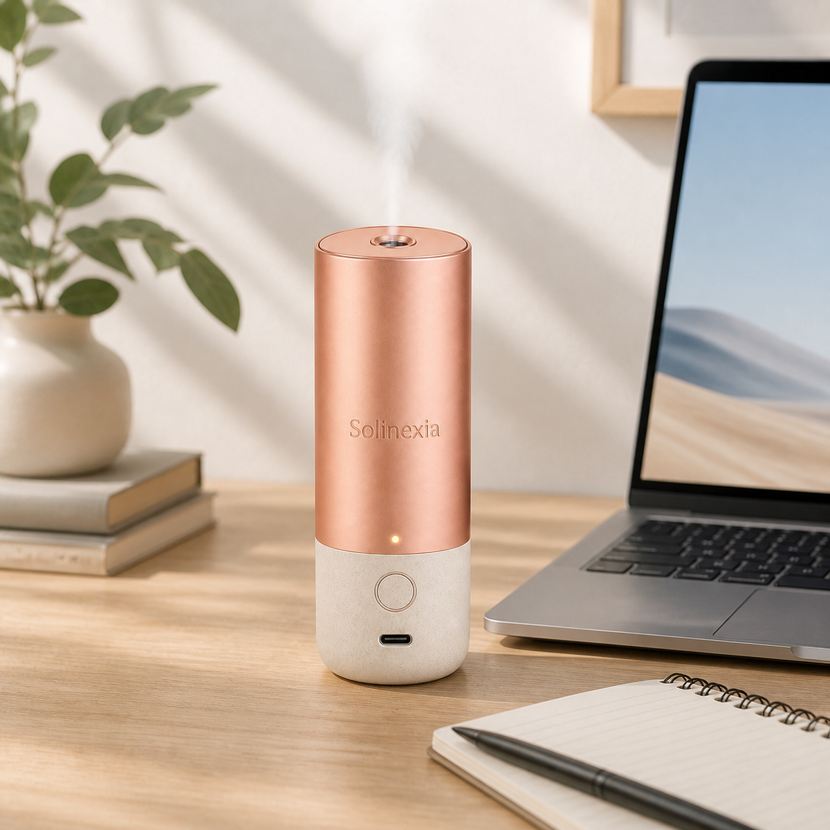 Solinexia pocket-bloom-portable-aroma-diffuser in a real home setting