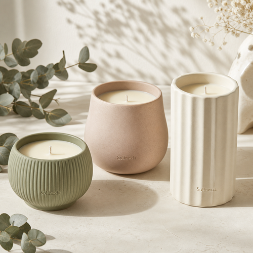 Solinexia Quiet Forms Ceramic Candle Trio — Solinexia product image